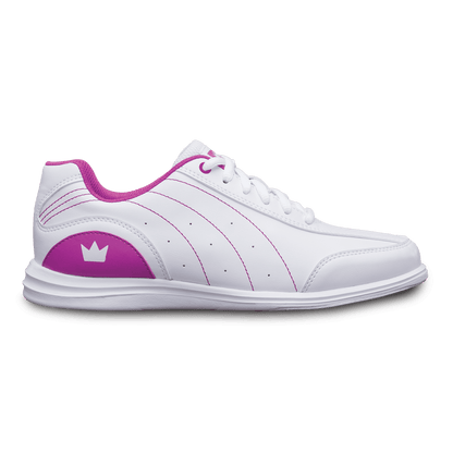 Brunswick Mystic White/Fuchsia Women's Bowling Shoes
