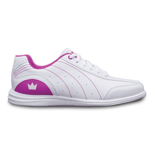 Brunswick Mystic White/Fuchsia Women's Bowling Shoes