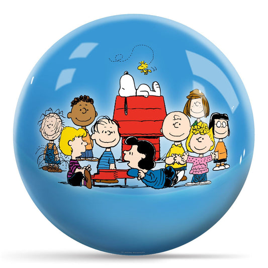 Peanuts Charlie Brown Friends Pattern Bowling Ball