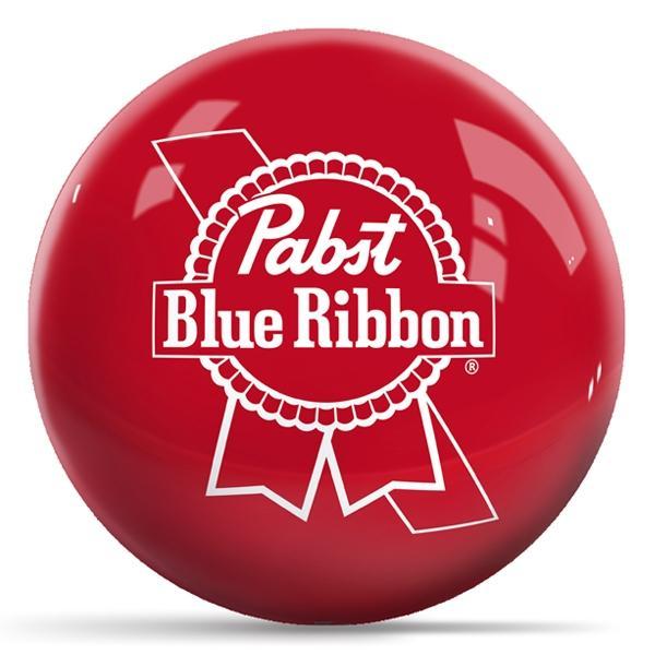 Pabst Blue Ribbon Logo - Red - Bowling Ball