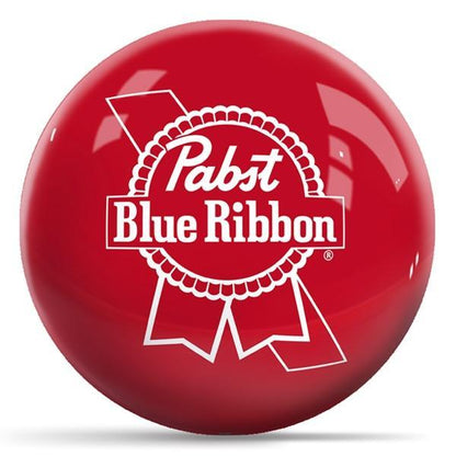 Pabst Blue Ribbon Logo - Red - Bowling Ball