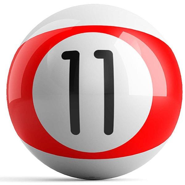 Red Stripe 11 Bowling Ball