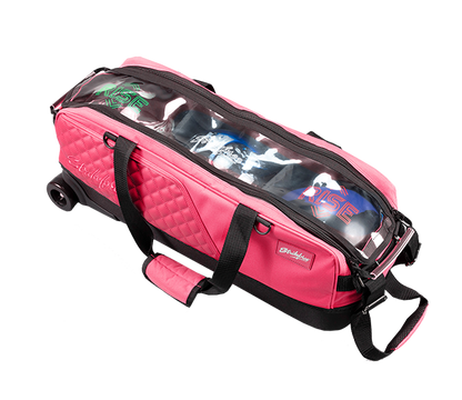KR Strikeforce Diamond Slim Triple Tote with Shoe Bag - Pink LE