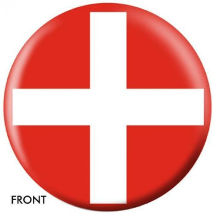 Swiss Flag Bowling Ball
