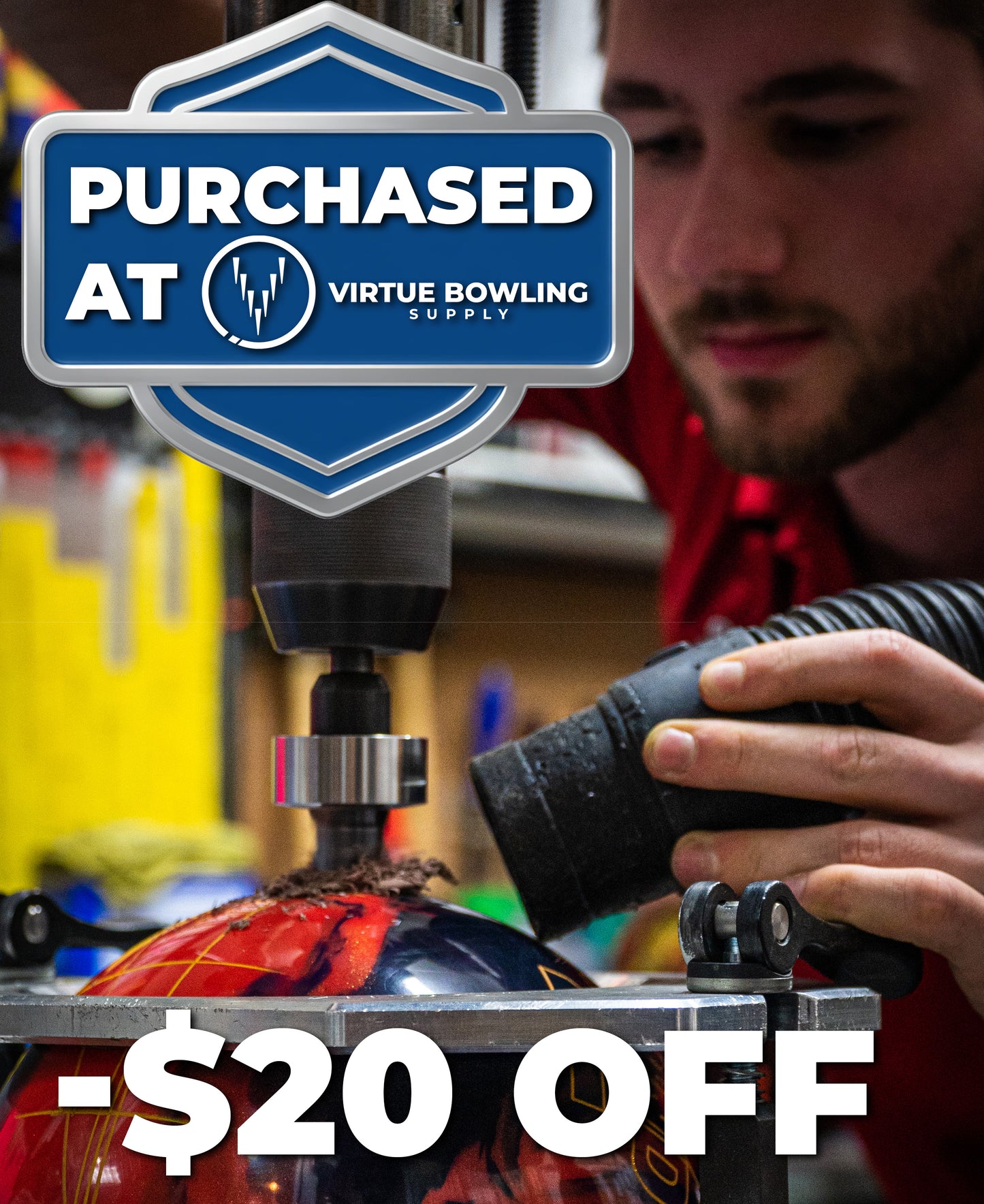 Custom Fitting & Drilling (2 Holes) - Ball Purchased At VBS