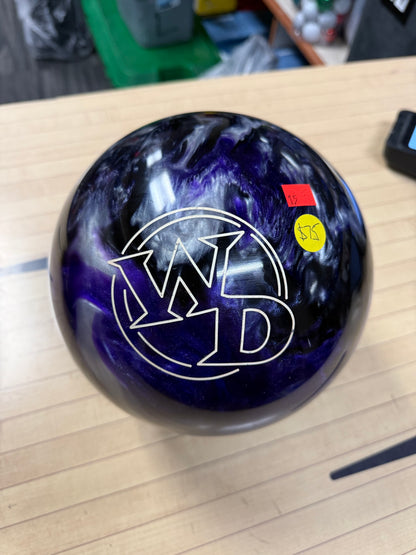 Used White Dot Black/Purple/Silver 15lb #003K