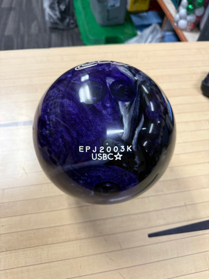 Used White Dot Black/Purple/Silver 15lb #003K