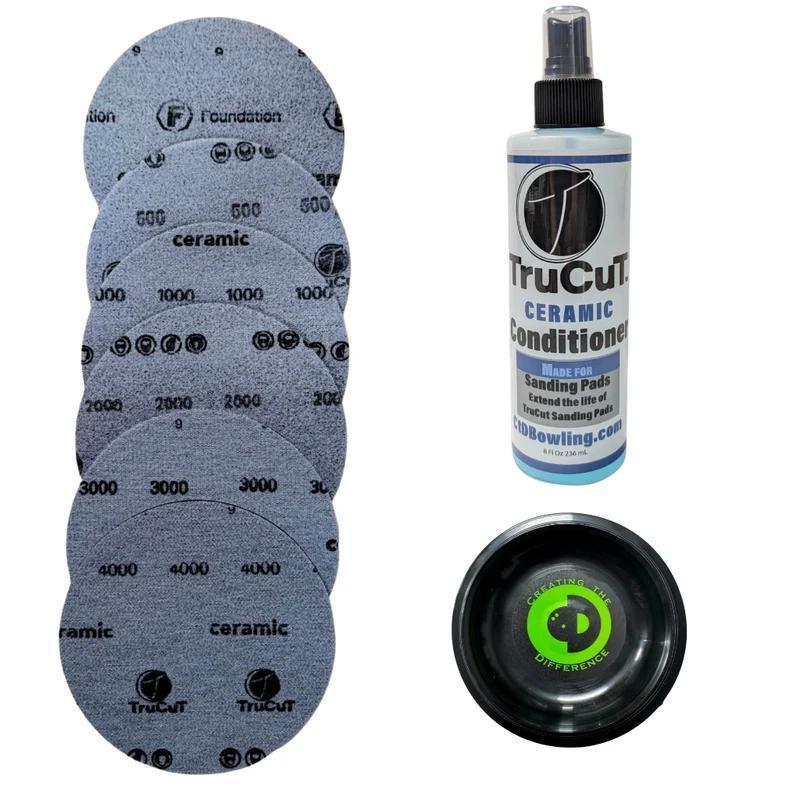 TruCut Ceramic Sanding Pads and Ceramic Conditioner Kit
