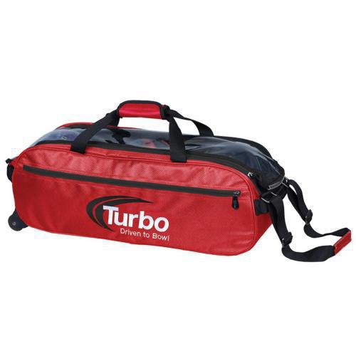 Pursuit Slim Triple Tote Red/Black