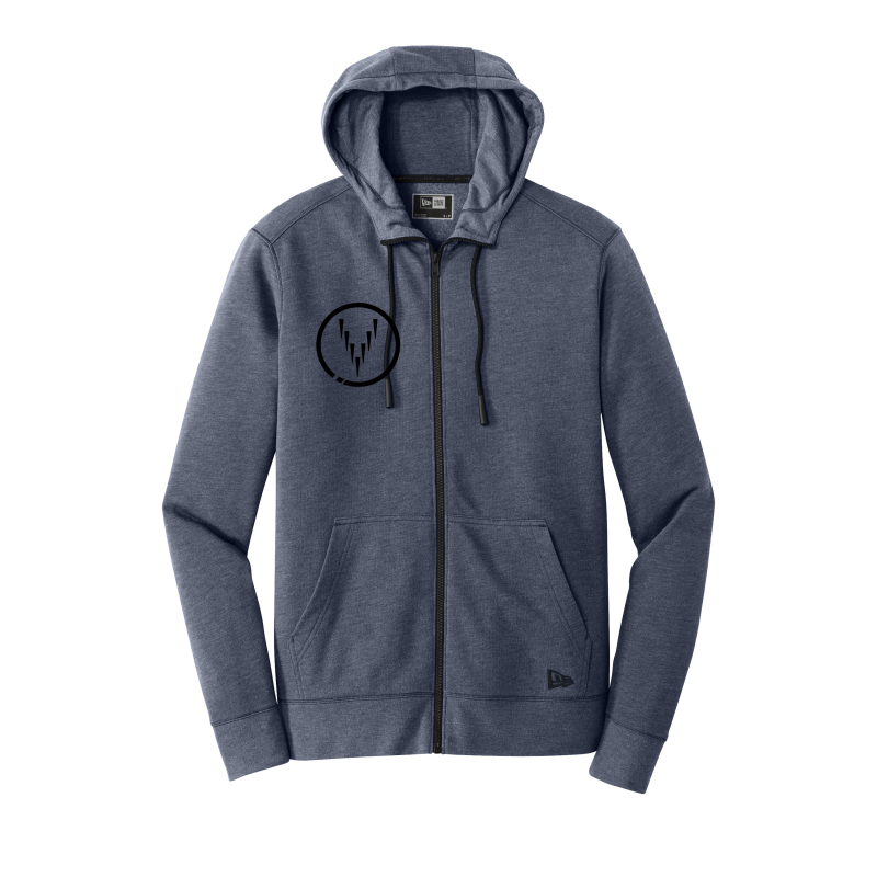 2023 Virtue New Era Zip Up Sweater Gray Heather