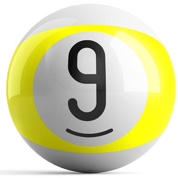 Yellow Stripe 9 Bowling Ball