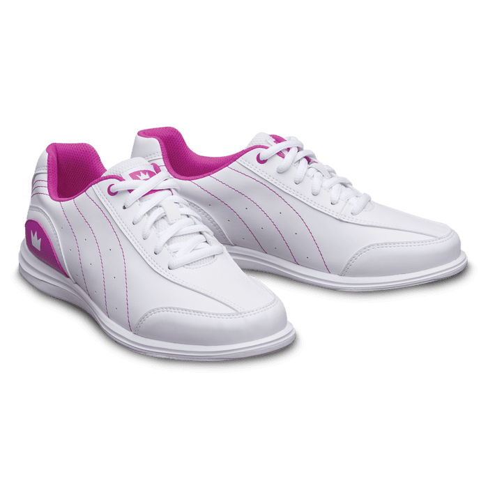 Brunswick Mystic White/Fuchsia Women's Bowling Shoes