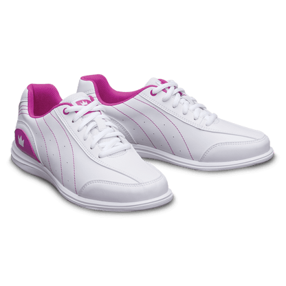 Brunswick Mystic White/Fuchsia Women's Bowling Shoes