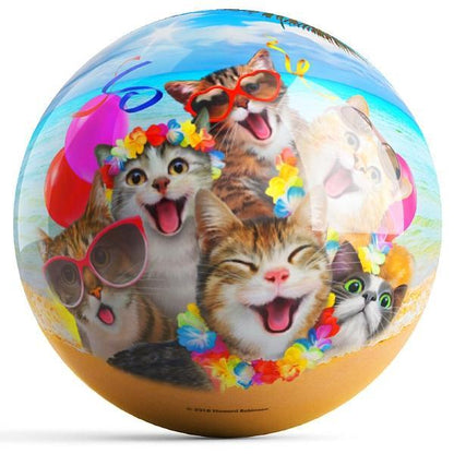 Cats Selfie Bowling Ball