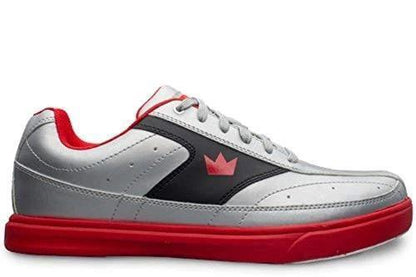 Brunswick Renegade Flash Silver/Red Men's Bowling Shoes