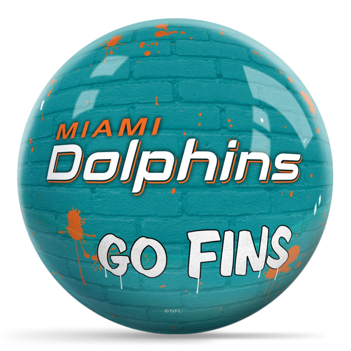 OTB NFL Graffiti Wall Ball - Miami Dolphins