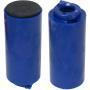 Turbo Switch Grip Blue Inner Sleeve w/Urethane Solid Black