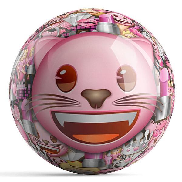 emoji Cats Rule Bowling Ball