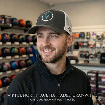 Virtue North Face Hat Faded Gray/White