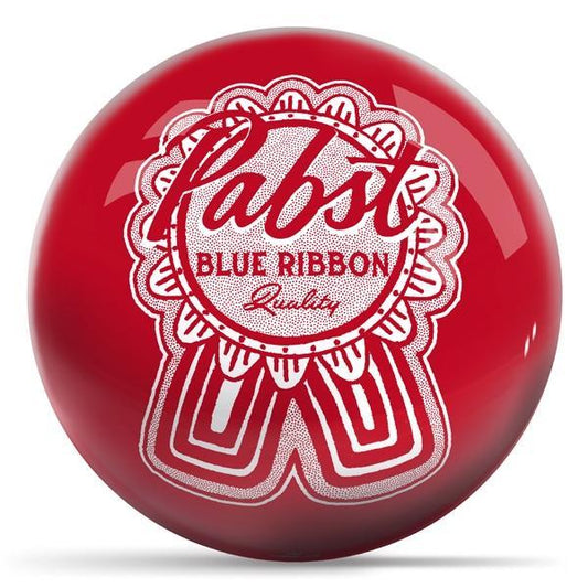 Pabst Classic Ribbon Red Bowling Ball