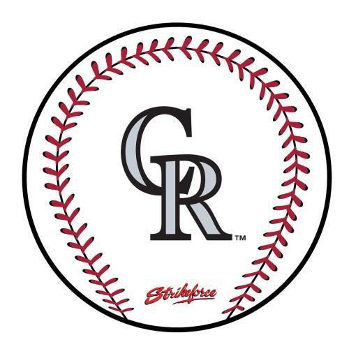 MLB Round Rubber Shammy - Colorado Rockies