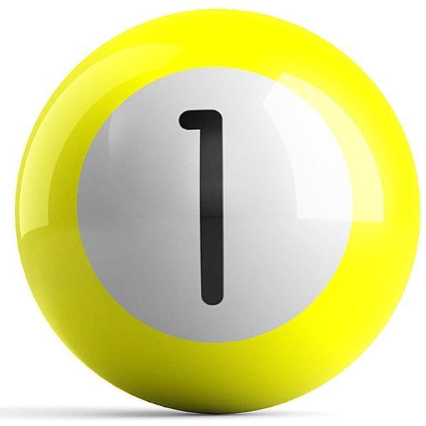 Yellow 1 Ball Bowling Ball