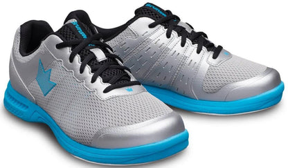 Brunswick Fuze Silver/Sky Blue Men's Bowling Shoes