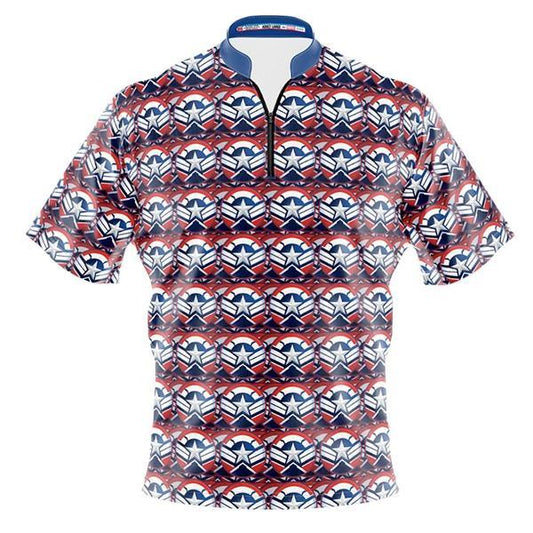 Marvel Captain America Sam WIlson Shield Repeat Pattern Jersey