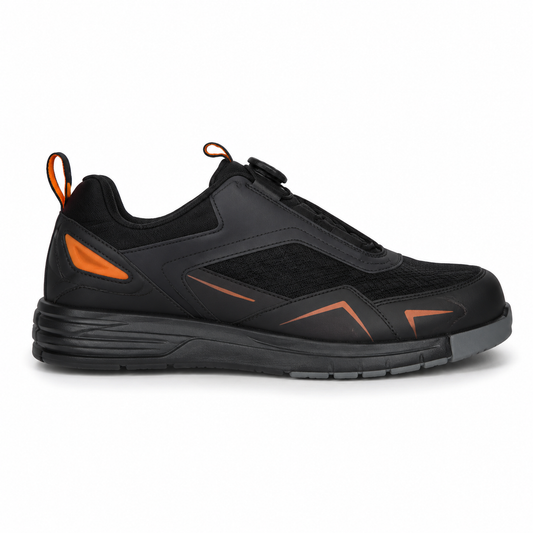 Vibe Black/Orange Men's Bowling Shoes