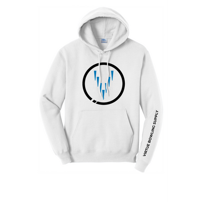 2022 Virtue Hoodie Sweater White Front Logo
