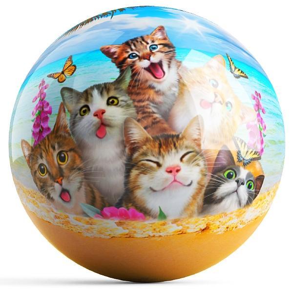Cats Selfie Bowling Ball