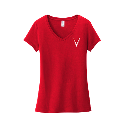 Ladies V-Neck T Shirts (All Colors)