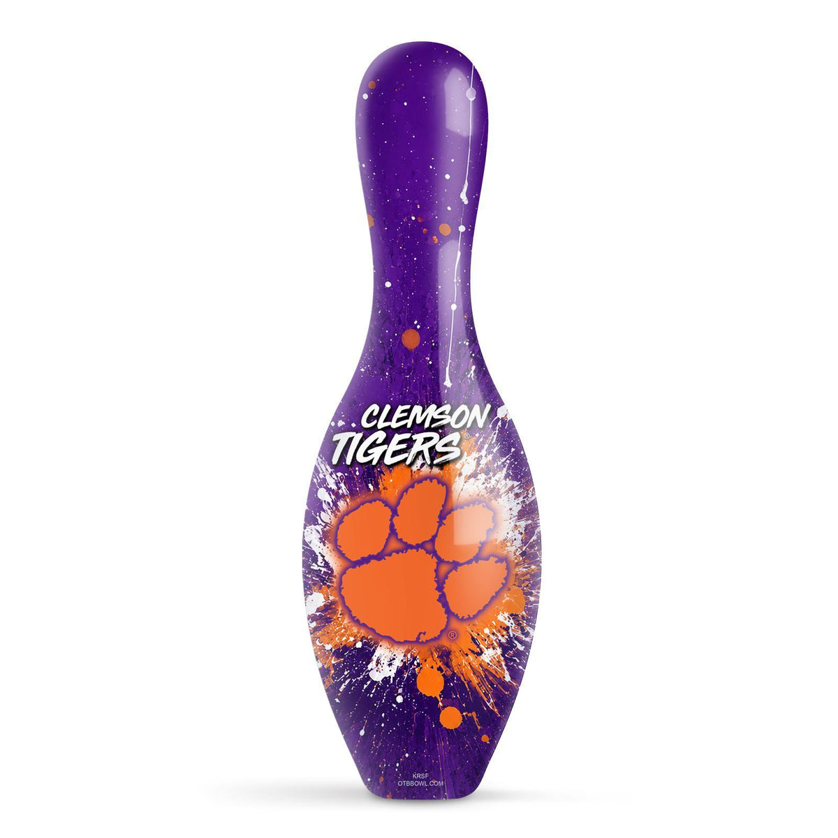 NCAA Splash Bowling Pin - Clemson University