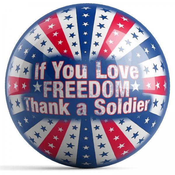 Thank A Soldier Bowling Ball
