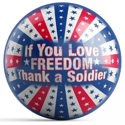 Thank A Soldier Bowling Ball