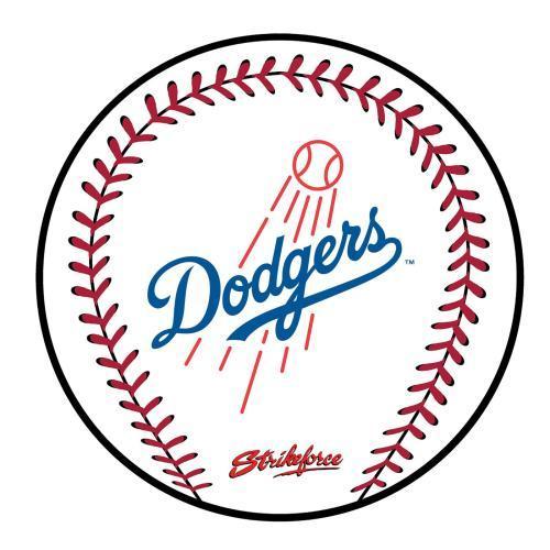 MLB Round Rubber Shammy - Los Angeles Dodgers