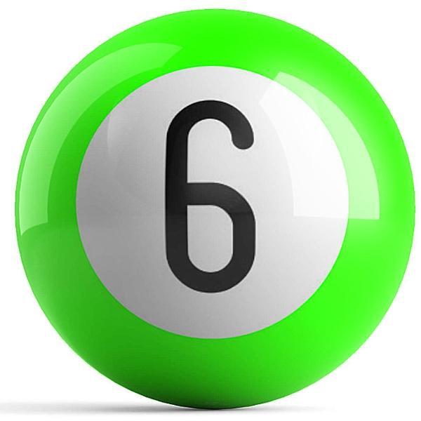 Green 6 Bowling Ball