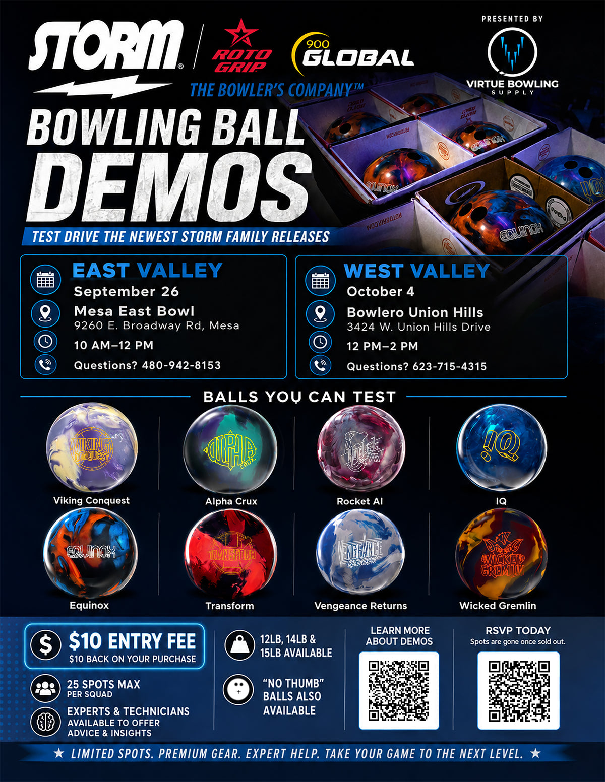 Storm Bowling Ball Demo by Virtue Bowling Supply