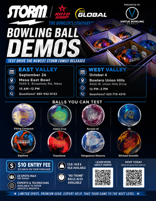 Storm Bowling Ball Demo by Virtue Bowling Supply