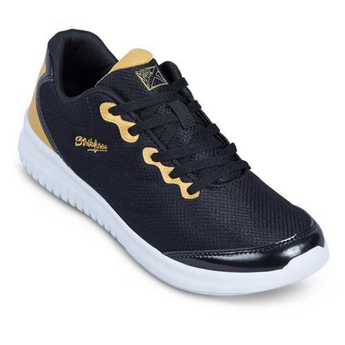 KR Strikeforce Glitz Black Gold Women’s Bowling Shoes