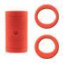 Turbo Quad Soft Mesh/Oval Finger Inserts - Orange