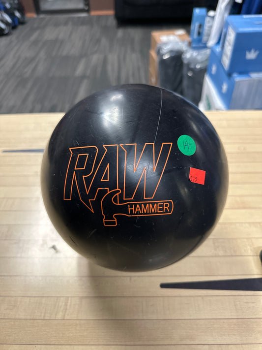 (Used) Raw Hammer Black Solid 14lb #167H