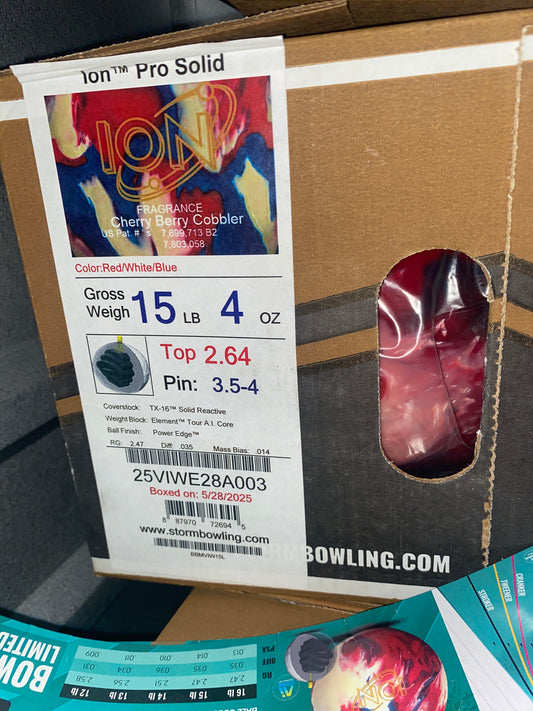 15lb Ion Pro Solid Red/White/Blue #A003