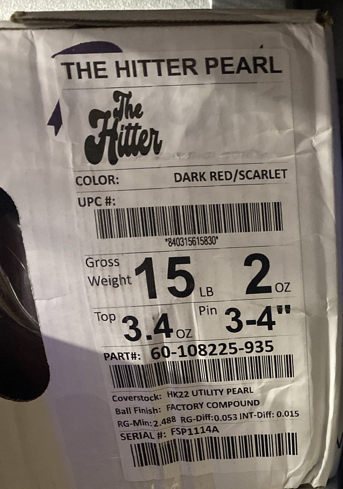 15lb Hitter Pearl (DISCO)