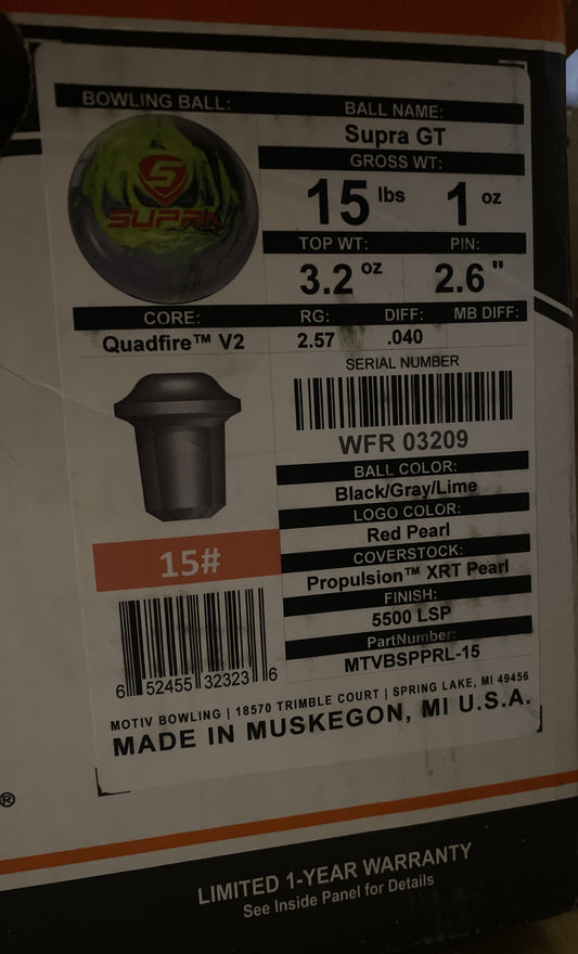 15lb Supra GT (DISCO)