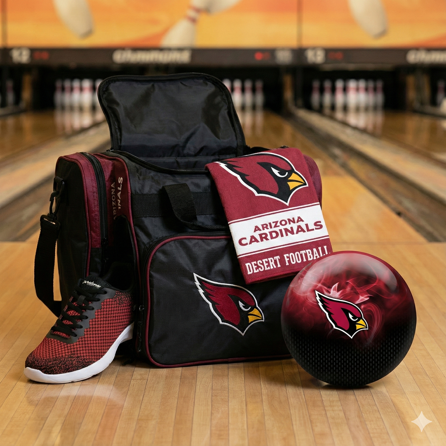 Arizona Cardinals Ultimate Fan Ball, Bag & Shoe Package